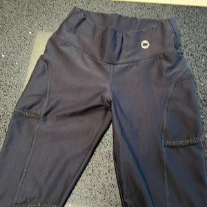 Blue fish, workout pants knee length